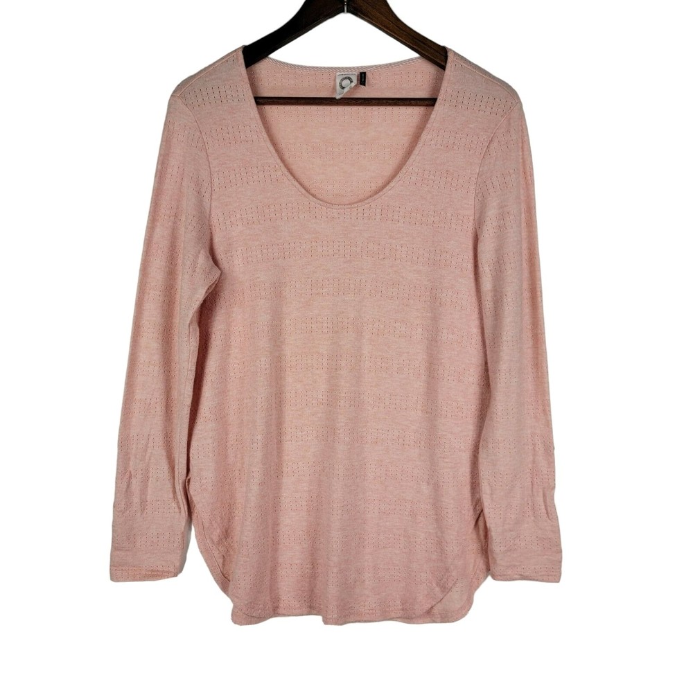 Akemi + Kin Anthropologie‎ Pink Long Sleeve Lightweight Sweater Top Womens Small